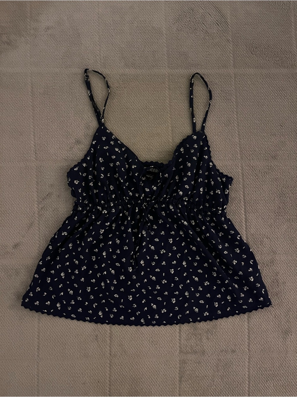 Women’s Navy Floral Cami Tank Top